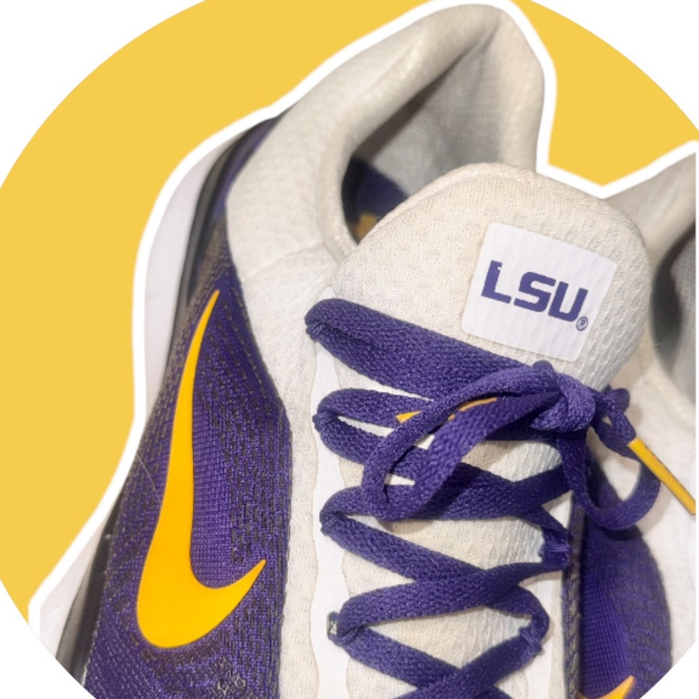 NIKE Trainer V7 LSU TIGERS CUSTOM sneakers men’s tennis shoes size 10.5